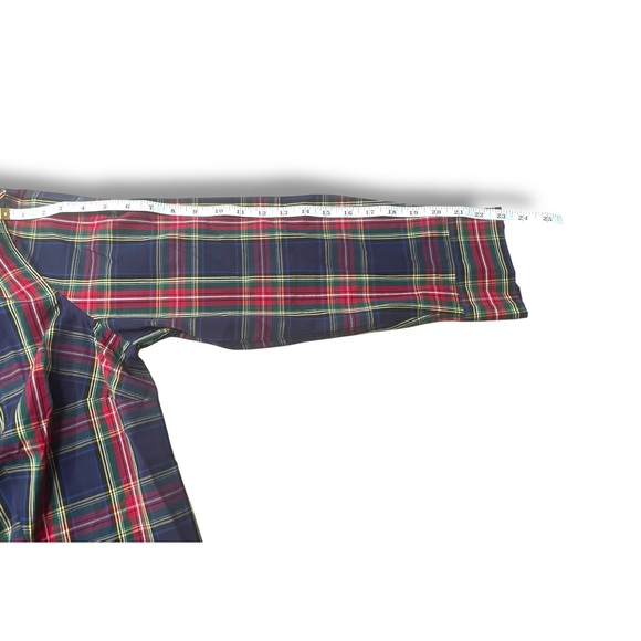 TALBOTS Plaid Tartan Perfect Shirt with Gold Buttons Women’s Plus 14 - Picture 9 of 10